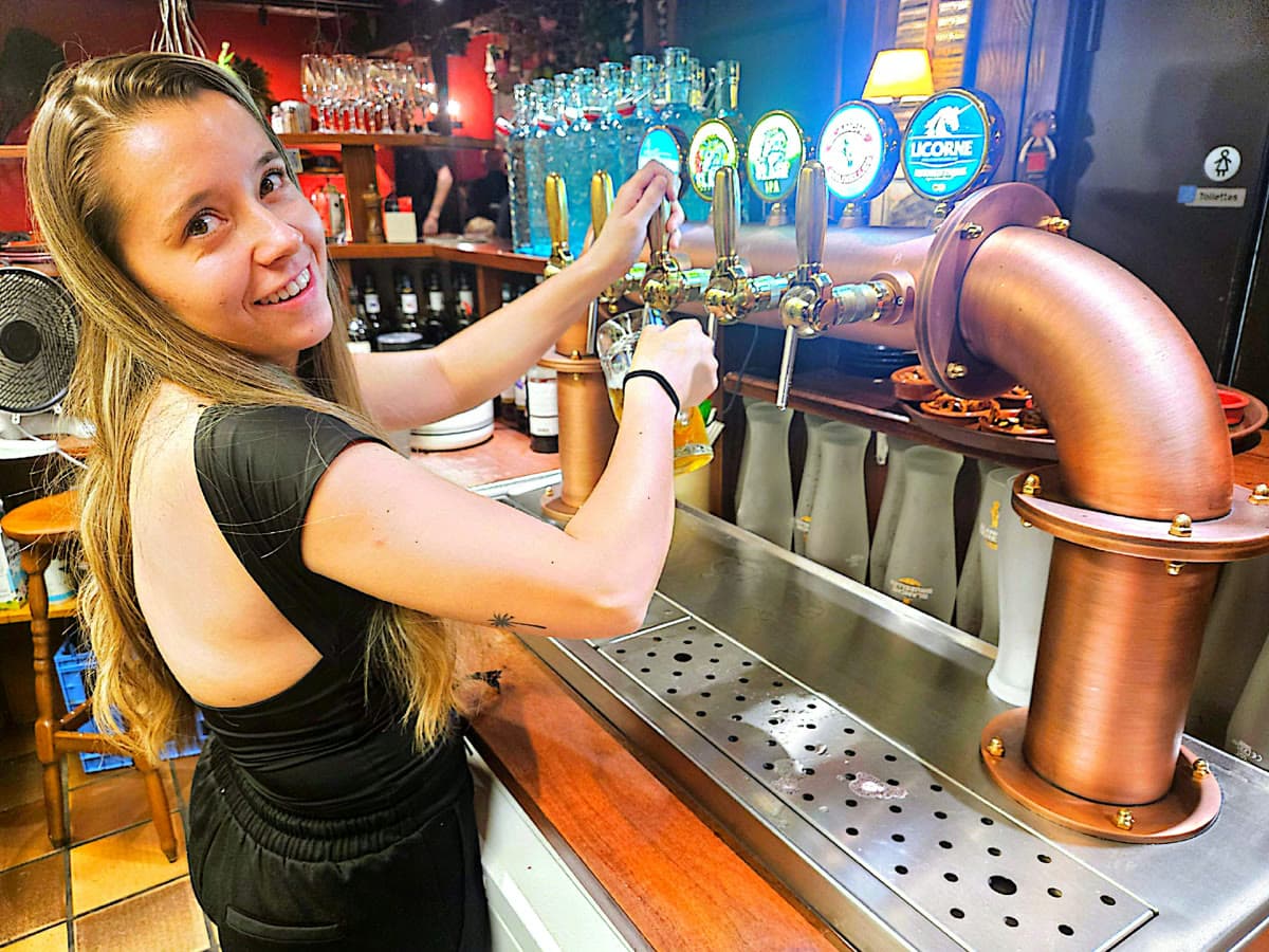 Service au bar
