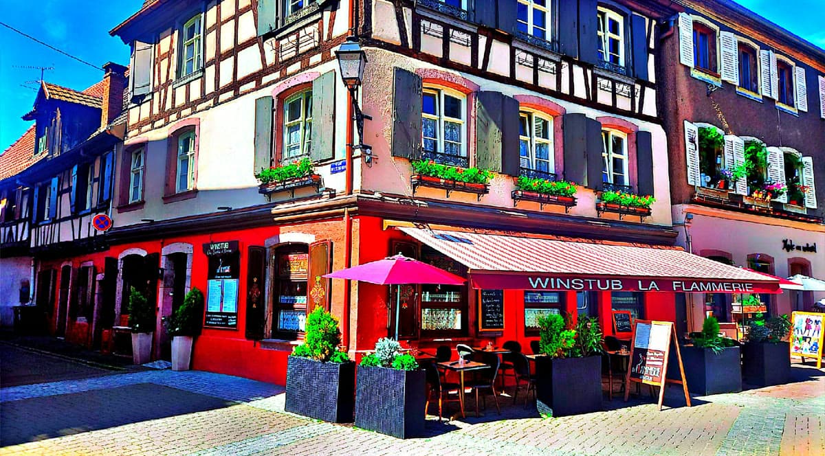 Façade de la Winstub La Flammerie