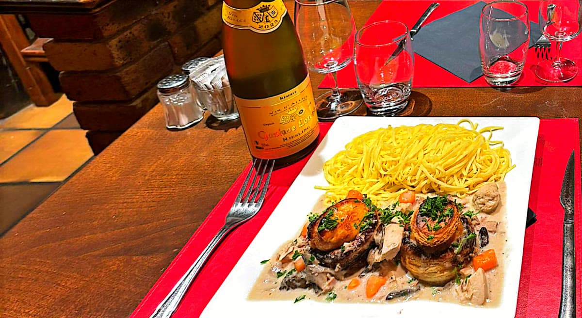 Plat avec spätzle maison
